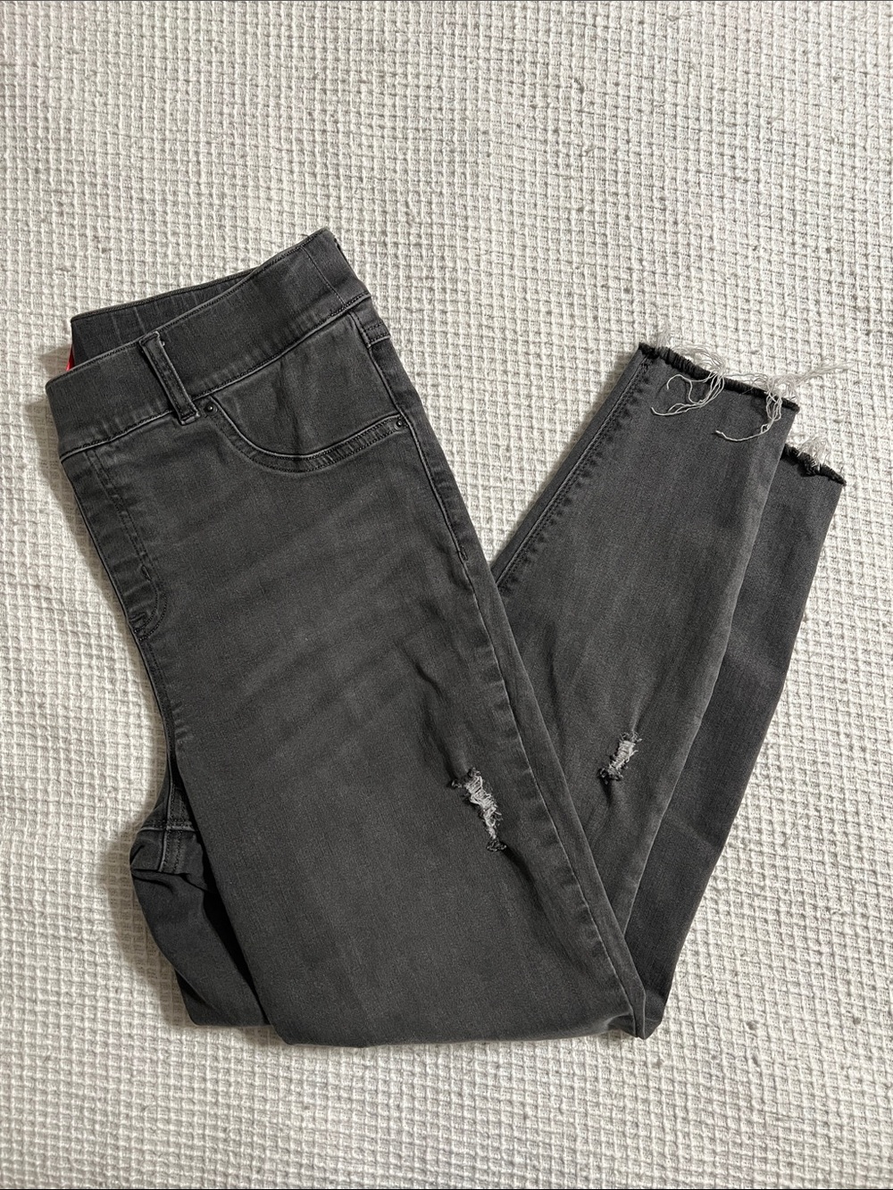 Charcoal Distressed Jeans